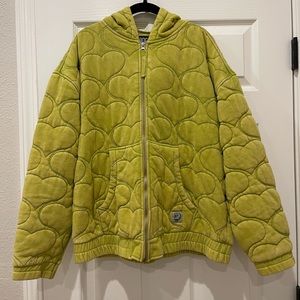 Urban Outfitters Quilted Zip Up Jacket